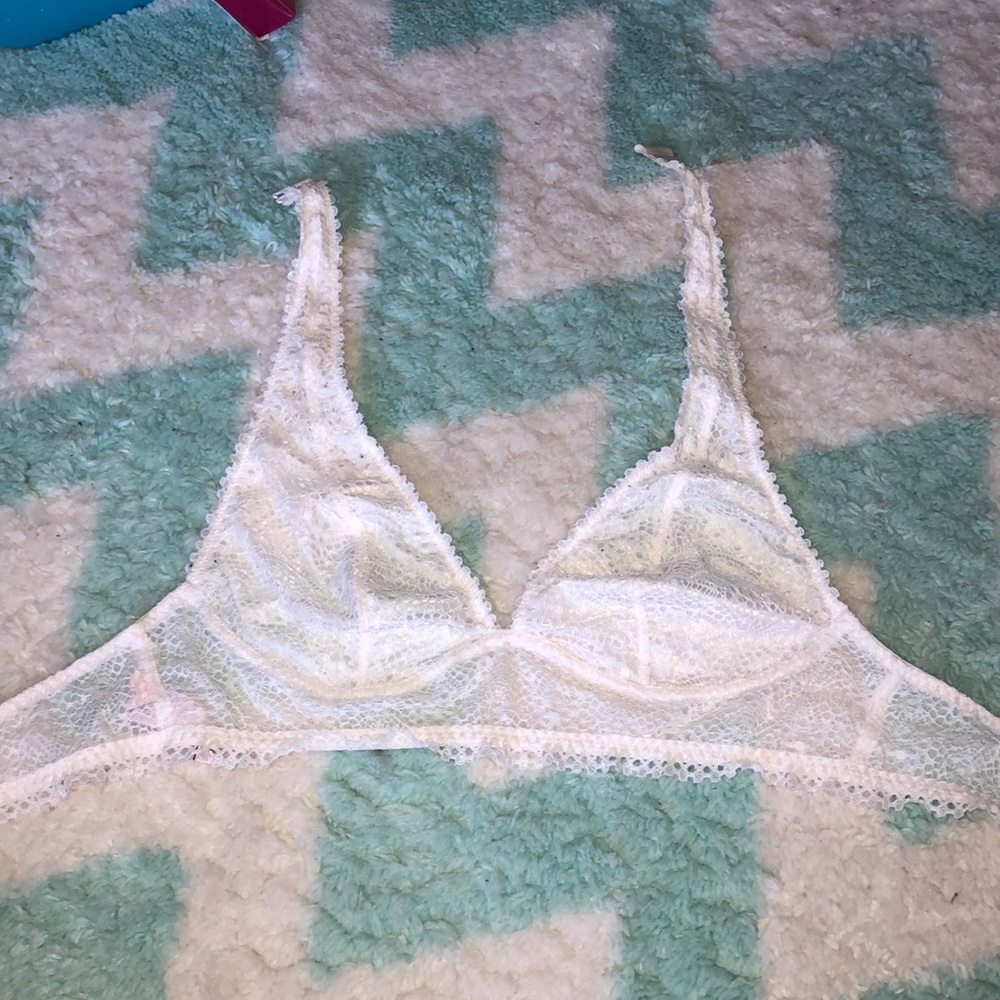 Victoria’s Secret white lace bralette